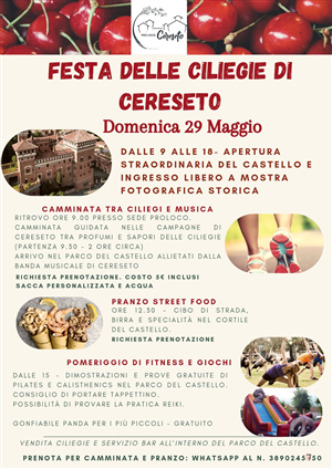 FESTA DELLE CILIEGE DI CERESETO - Domenica 29 Maggio
